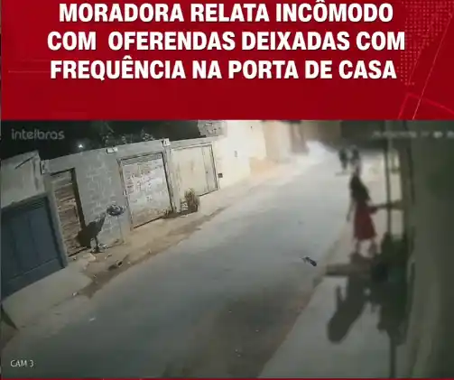 Irecê: Moradora do bairro Boa Vista relata incômodo com entrega recorrente de oferendas na porta de casa